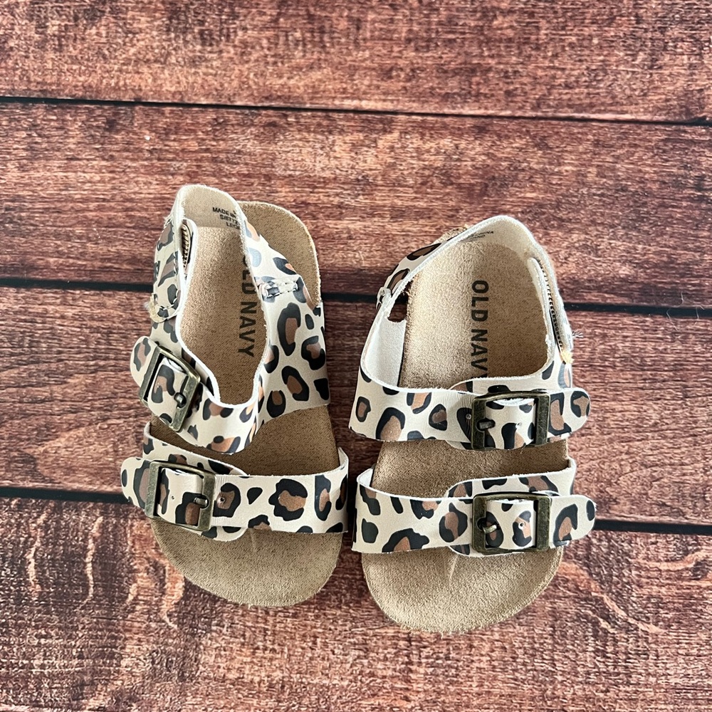 Old Navy Leopard Print Kids Sandals